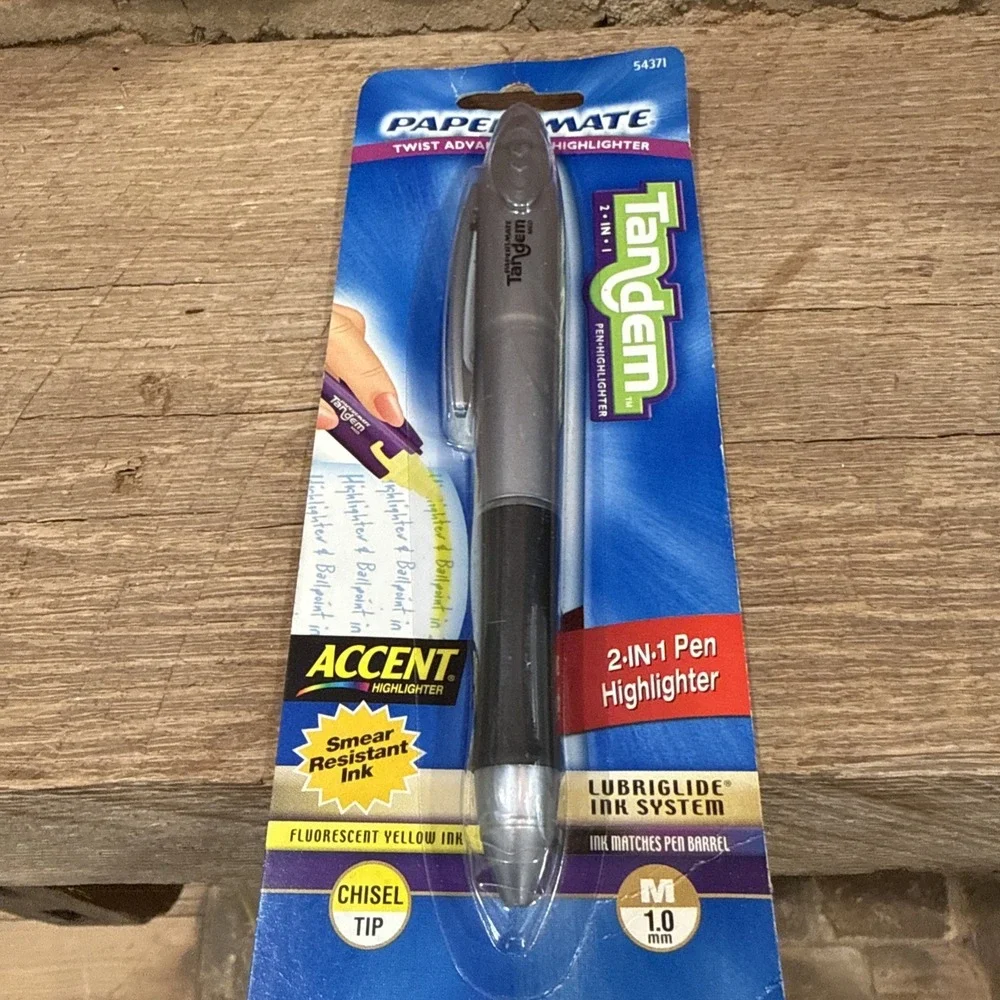 2004 Paper Mate Tandem 2 In 1 Pen Highlighter‎